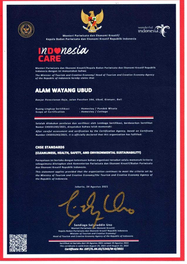 Alam Wayang Ubud - Chse Certified Exteriör bild